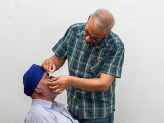 2026-free-medical-camp-bakhshish-international-charitable-society-nussi-jalandhar-07 Doctors screening patients for cataract surgery at Bakhshish International Charitable Society free camp
