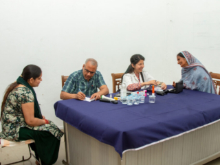 2026-free-medical-camp-bakhshish-international-charitable-society-nussi-jalandhar-09 Doctors screening patients for cataract surgery at Bakhshish International Charitable Society free camp