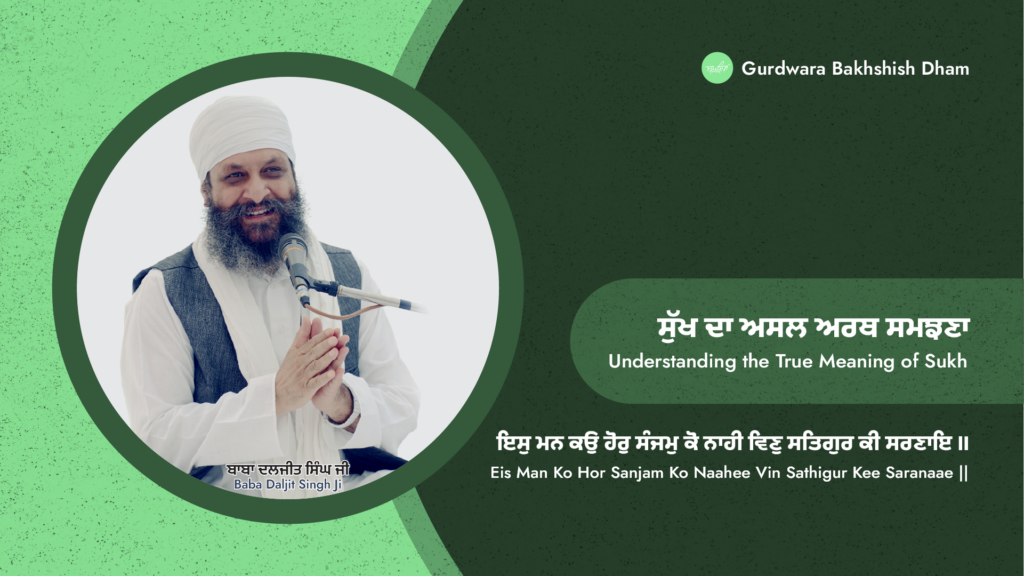 ਸੁੱਖ ਦਾ ਅਸਲ ਅਰਥ ਸਮਝਣਾ | Understanding the True Meaning of Sukh