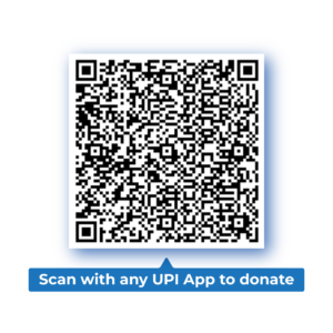 Scan to with any UPI App Donate using this QR Code