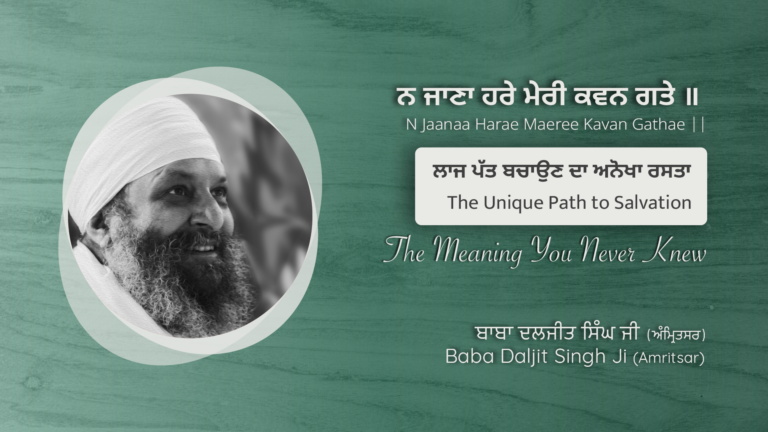 ਲਾਜ ਪੱਤ ਬਚਾਉਣ ਦਾ ਅਨੋਖਾ ਰਸਤਾ | The Unique Path to Salvation