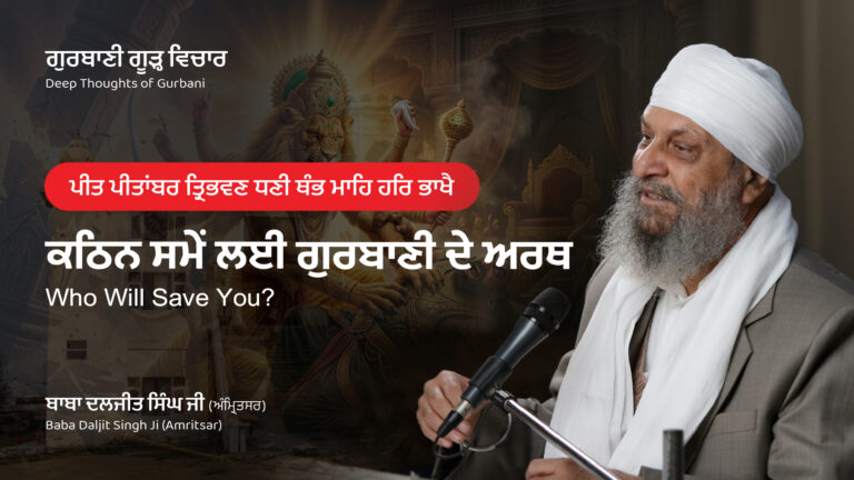 ਕਠਿਨ ਸਮੇਂ ਲਈ ਗੁਰਬਾਣੀ ਦੇ ਅਰਥ | Who Will Save You?